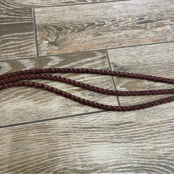 Vintage Brighton 1994 Brown Leather Rope Belt main image 6